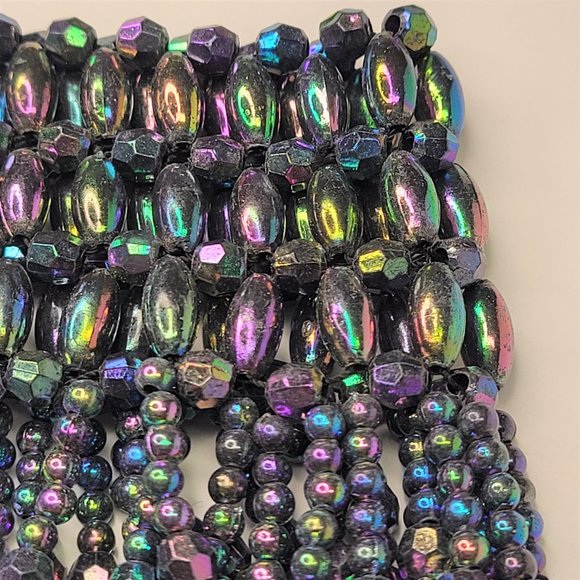 Multilayer Multicolor Sparkly Necklace Statement Necklace Costume Belly Dance - Picture 10 of 13